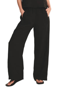 Lola Linen Pant in Black