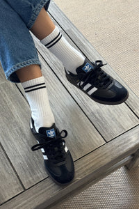 Boyfriend Socks in Classic White