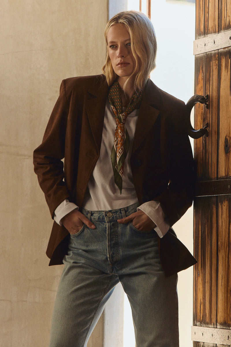 Salie Faux Suede Jacket
