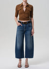 Ayla Raw Hem Crop in Chaya