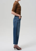 Ayla Raw Hem Crop in Chaya