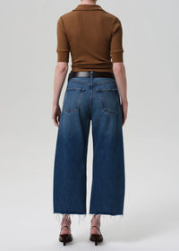 Ayla Raw Hem Crop in Chaya