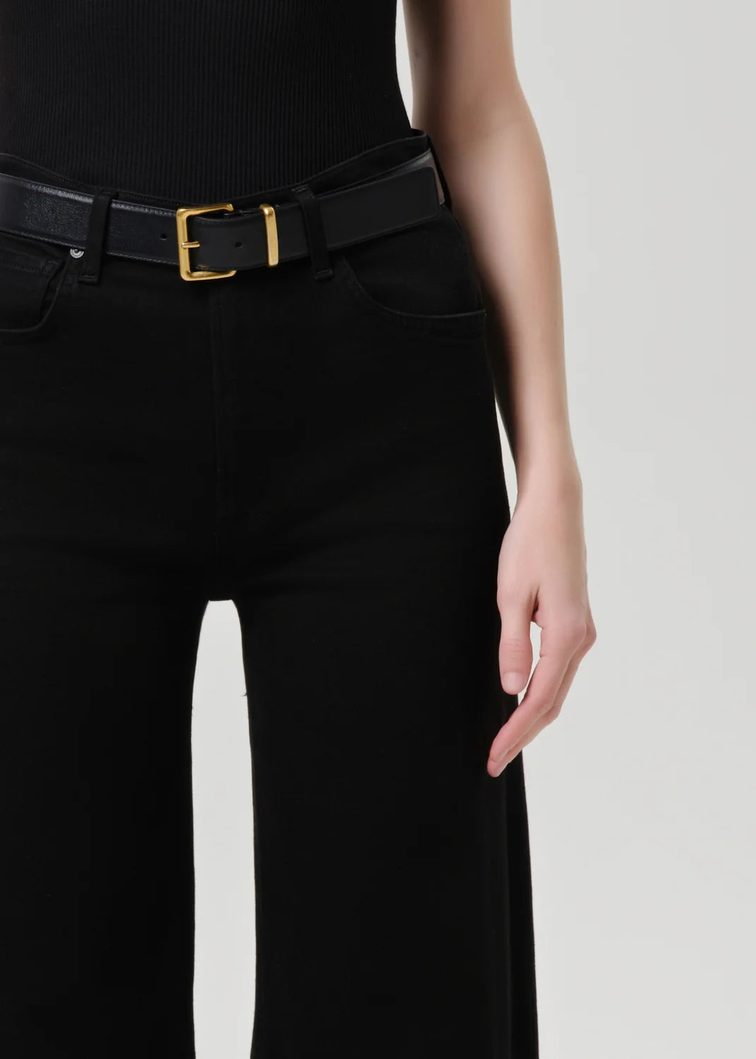 Lyra Long Wide Leg in Plush Black