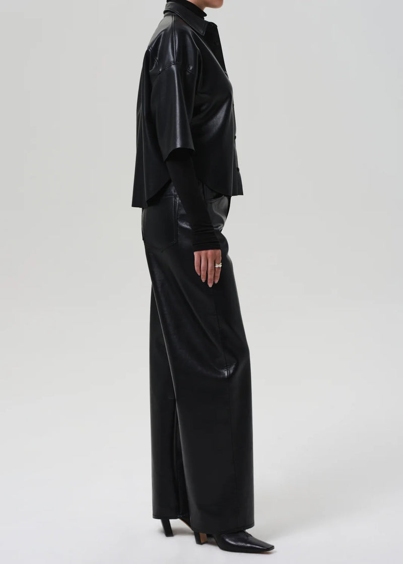 Ayla Baggy Recycled Leather in Black