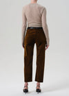 Delfina Straight Velvet in Golden