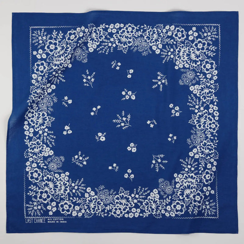 Cotton Bandana in Azure Blue