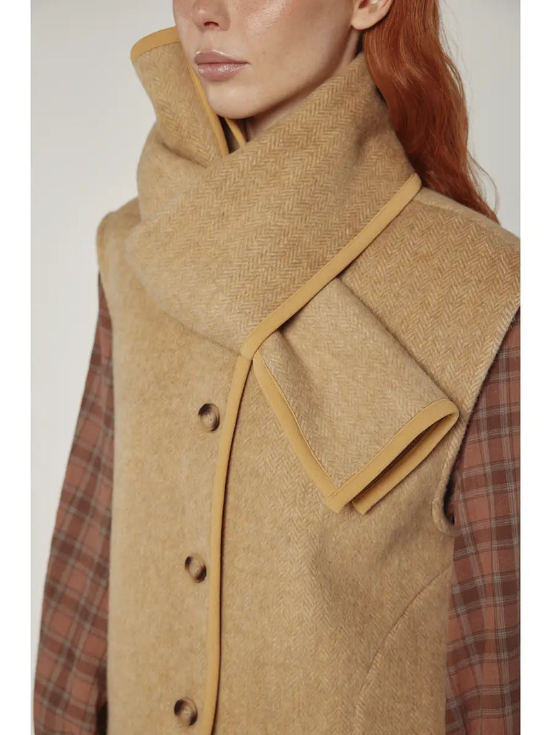 Wool Scarf Vest
