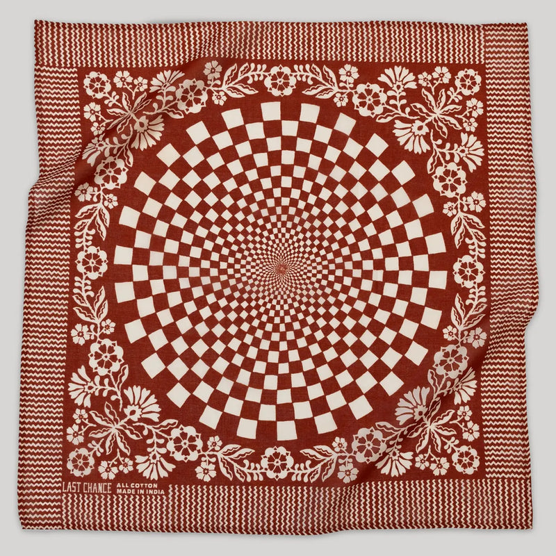 Cotton Bandana in Chili