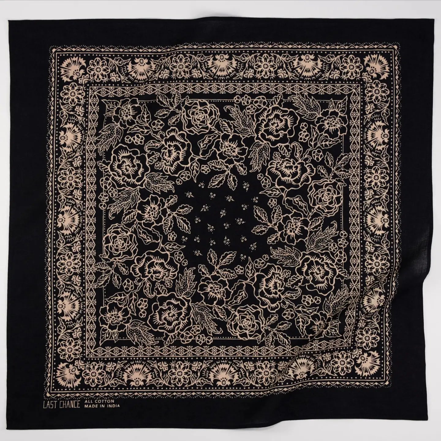 Cotton Bandana in Black