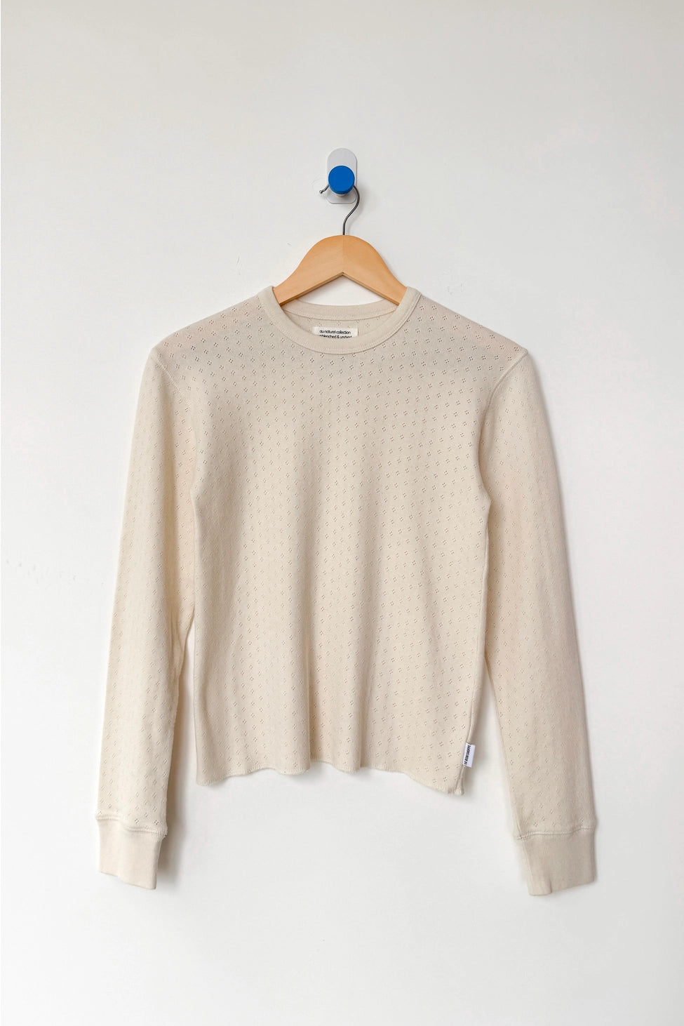 Pointelle Tee in Naturel