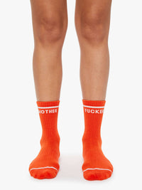 Baby Steps MF Socks in Mandarin Red