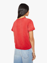 The Cuffed Pocket Sinful in Tomato Red