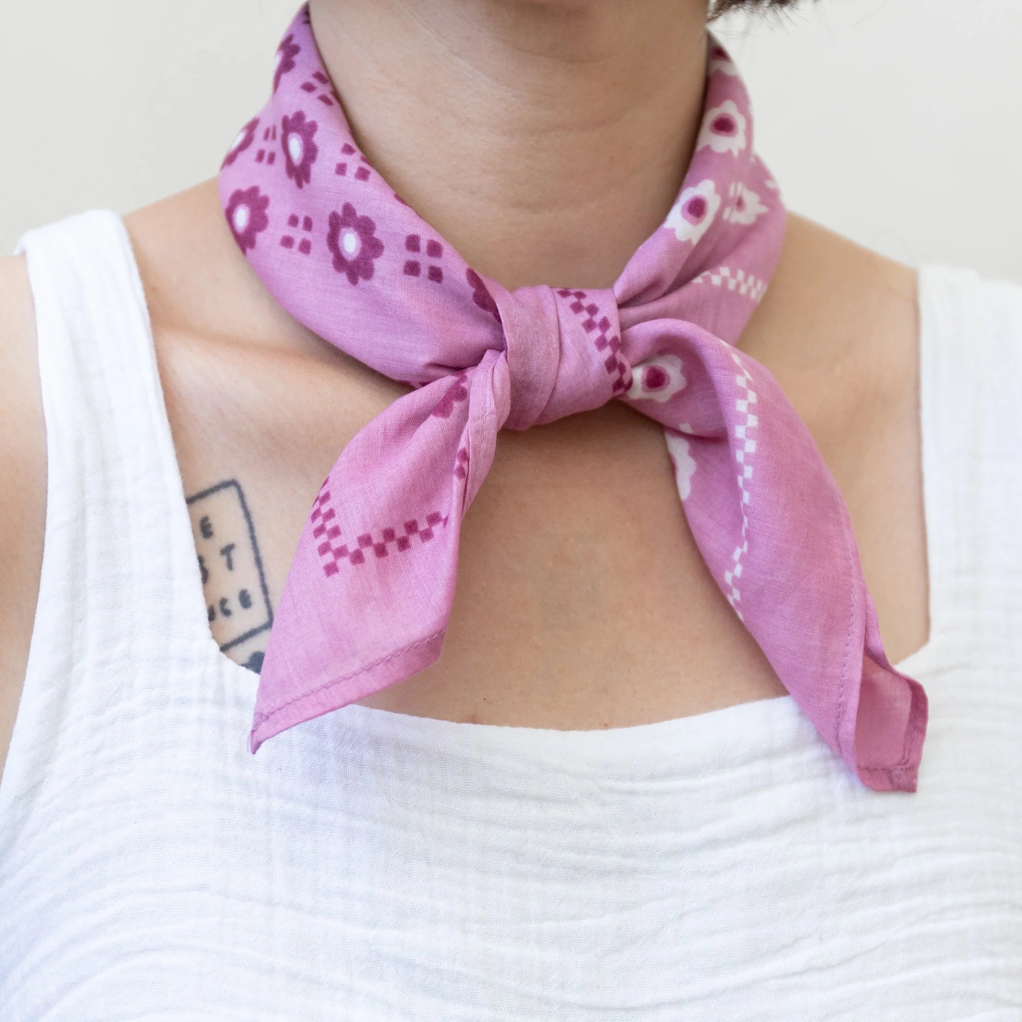 Cotton Bandana in Sorbet