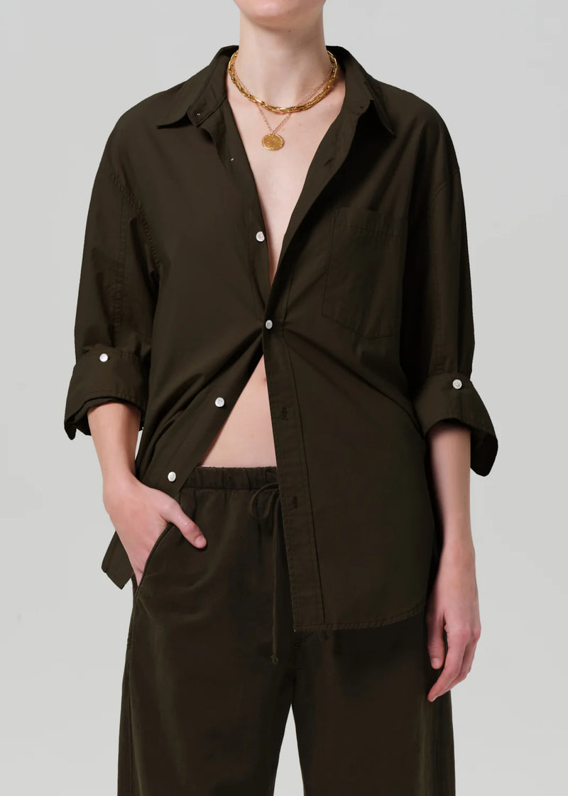 Kayla Shirt in Dark Olive