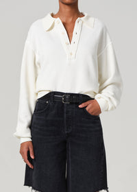 Remi Collared Pullover in Pashmina