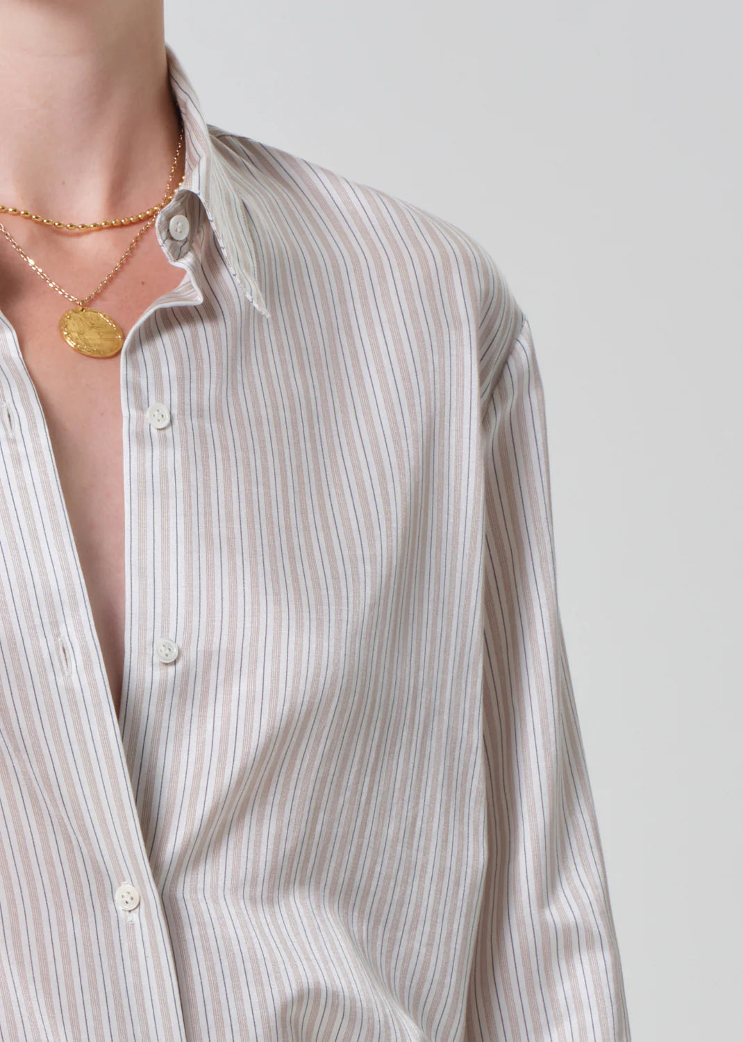 Camilia Shirt in Sandstone Stripe
