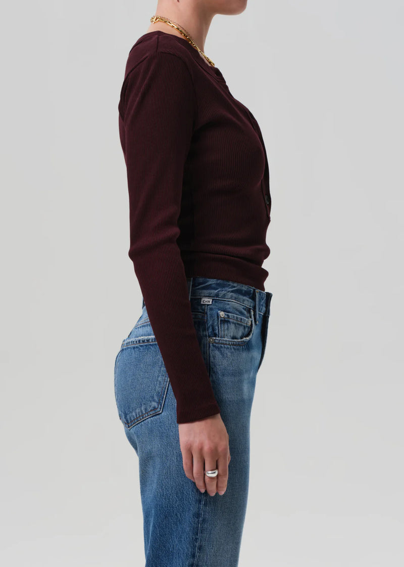 Varra Henley in Mahogany