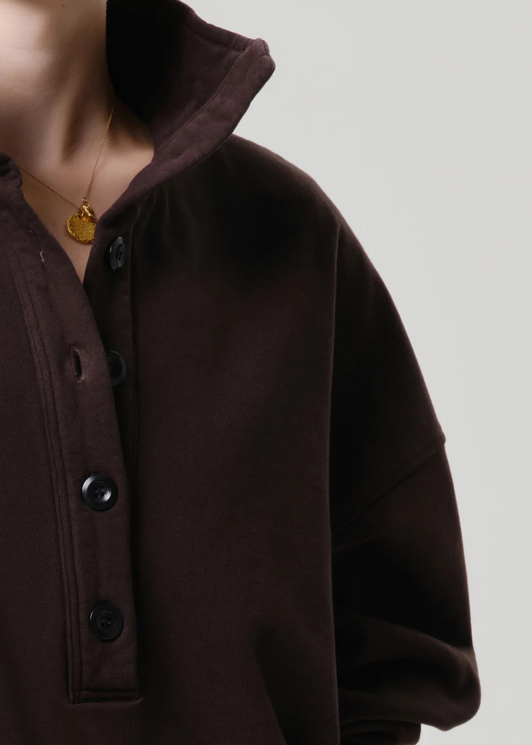 Mirelle Funnel Neck in Chocolate