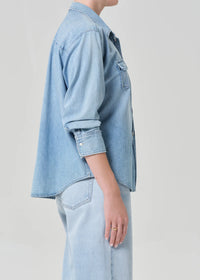 Baby Pocket Jude Shirt in Heron