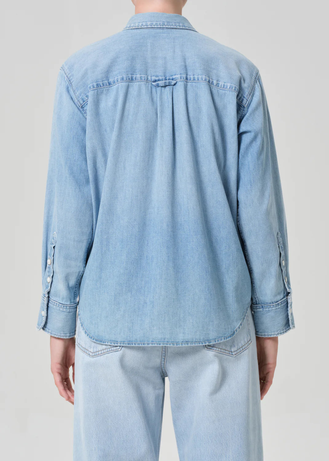 Baby Pocket Jude Shirt in Heron