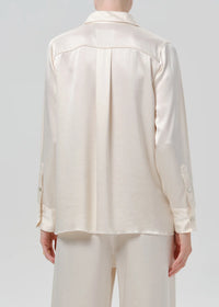 Tullah Satin Shirt in Cream