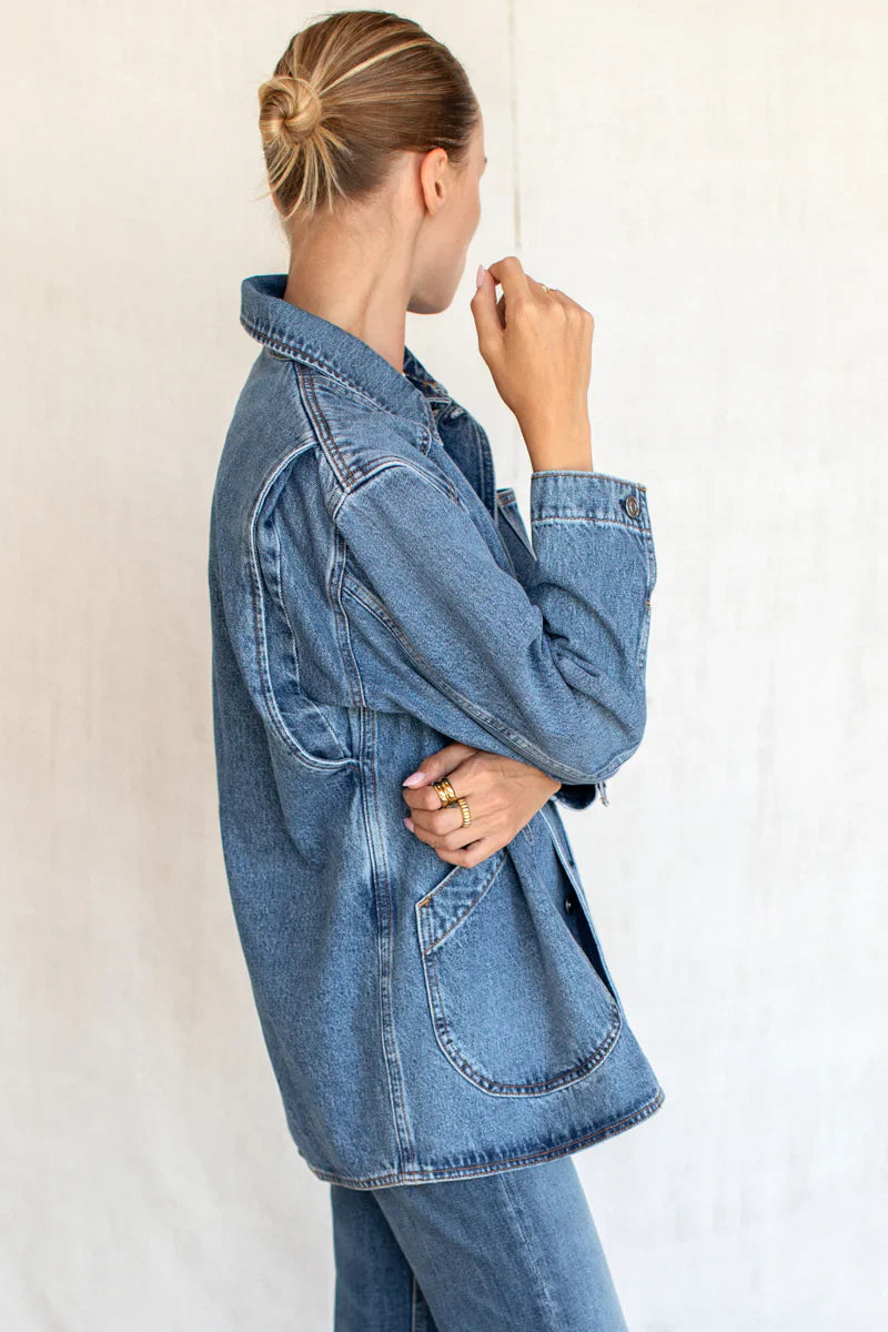The Cabin Jacket in Classic Stonewash