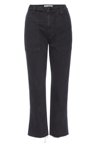 Easy Army Trouser in Washed Black
