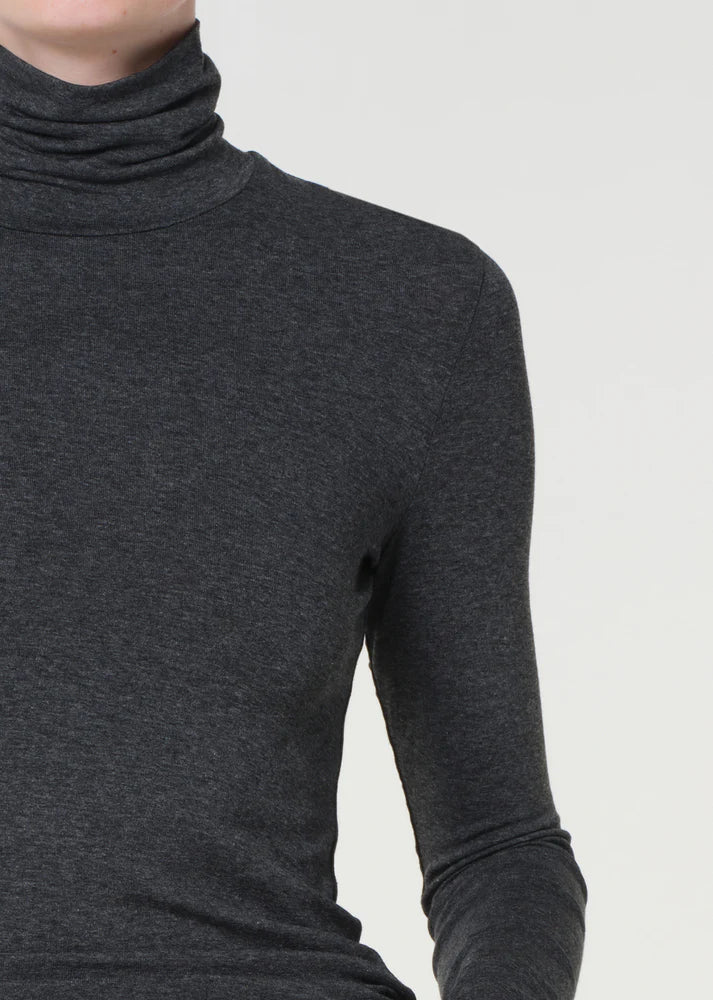 Pascale Turtleneck in Charcoal Heather