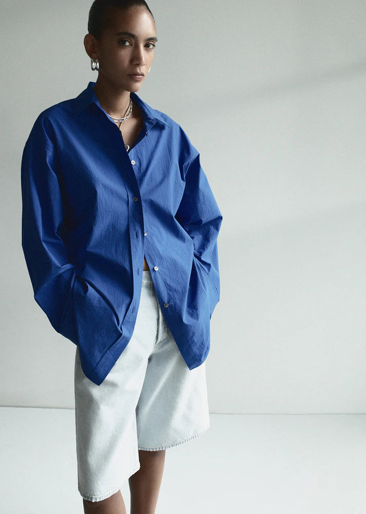 Sona Shirt in Cobalt