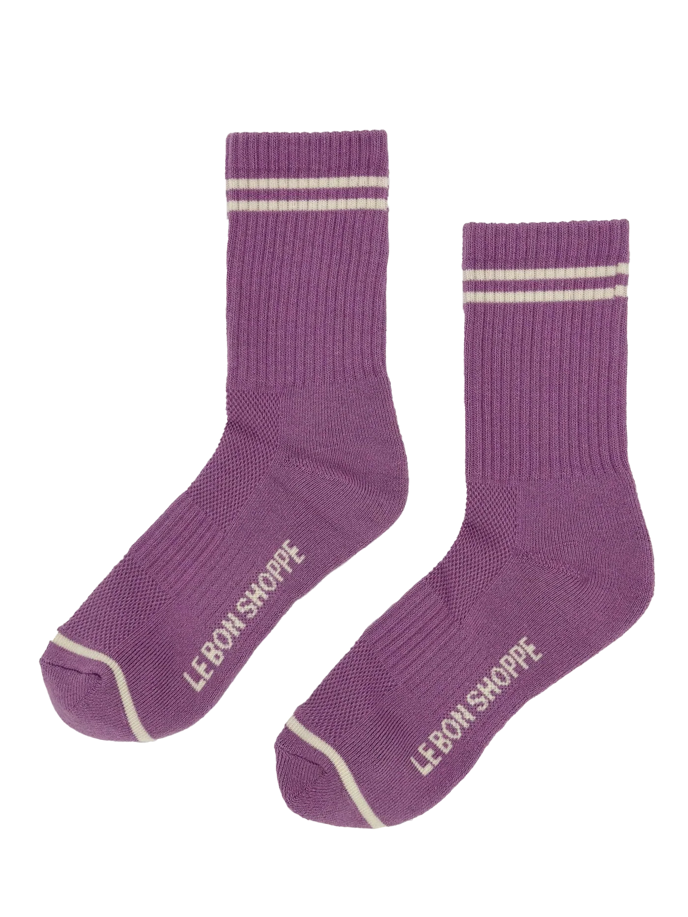 Boyfriend Socks in Grape