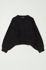 Balloon Sleeve Sweater in Black