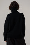 Alpaca Heritage Turtleneck in Black