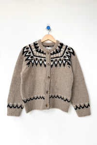 Alpaca Cabin Cardigan in Beige
