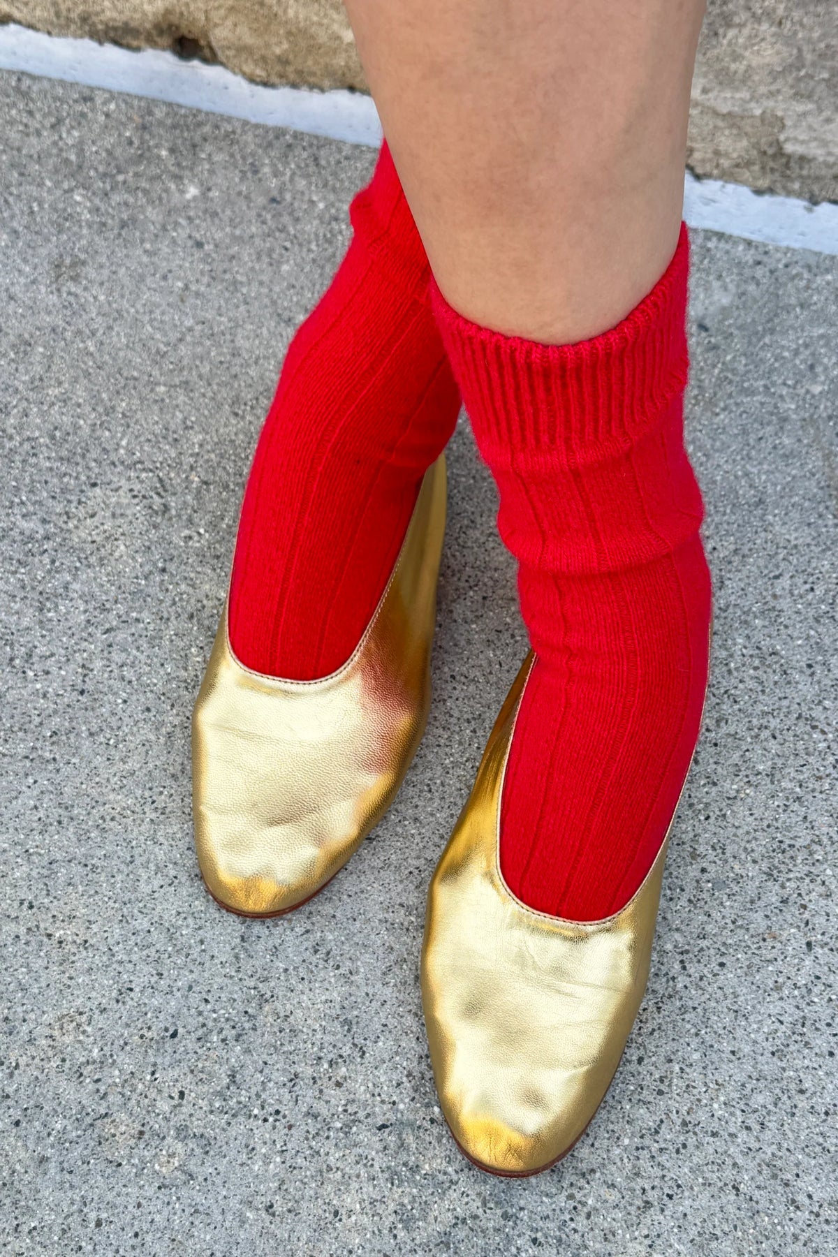 Cashmere Classic Socks in Poppy
