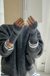 Cashmere Wrist Warmer in Charcoal