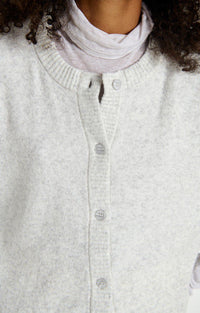 The Damsville Cardigan in Heather Grey