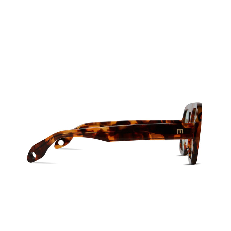 Jane in Brown Tortoise W Blue Lens
