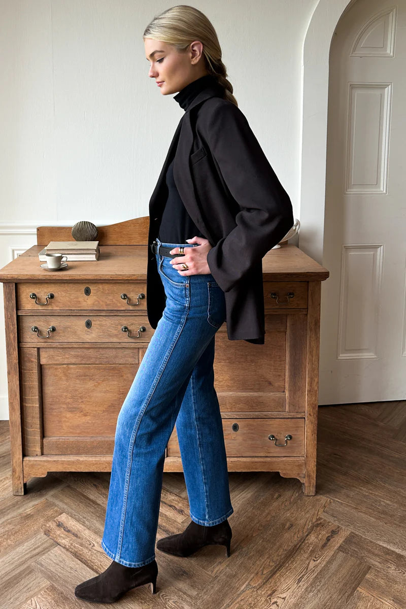 Atelier Blazer in Cocoa Gabardine