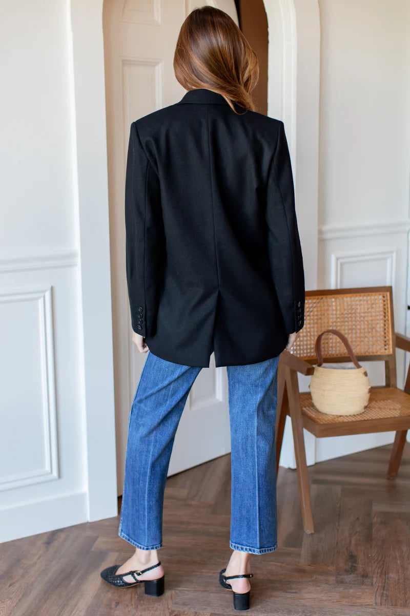 Atelier Blazer in Onyx Wool