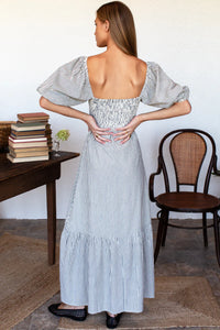 Santiago Dress in Newburyport Stripe