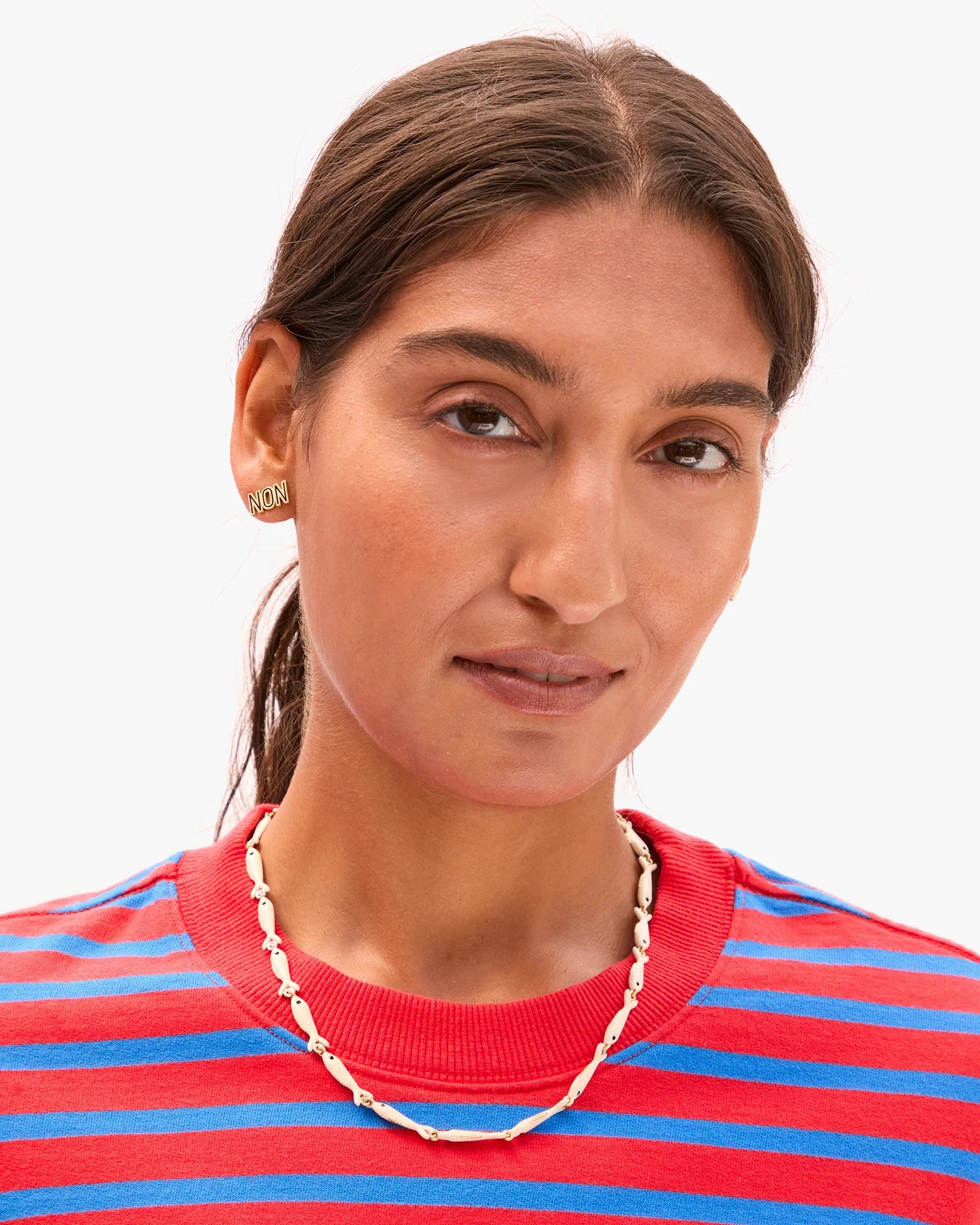 Enamel Sardine Chain Necklace