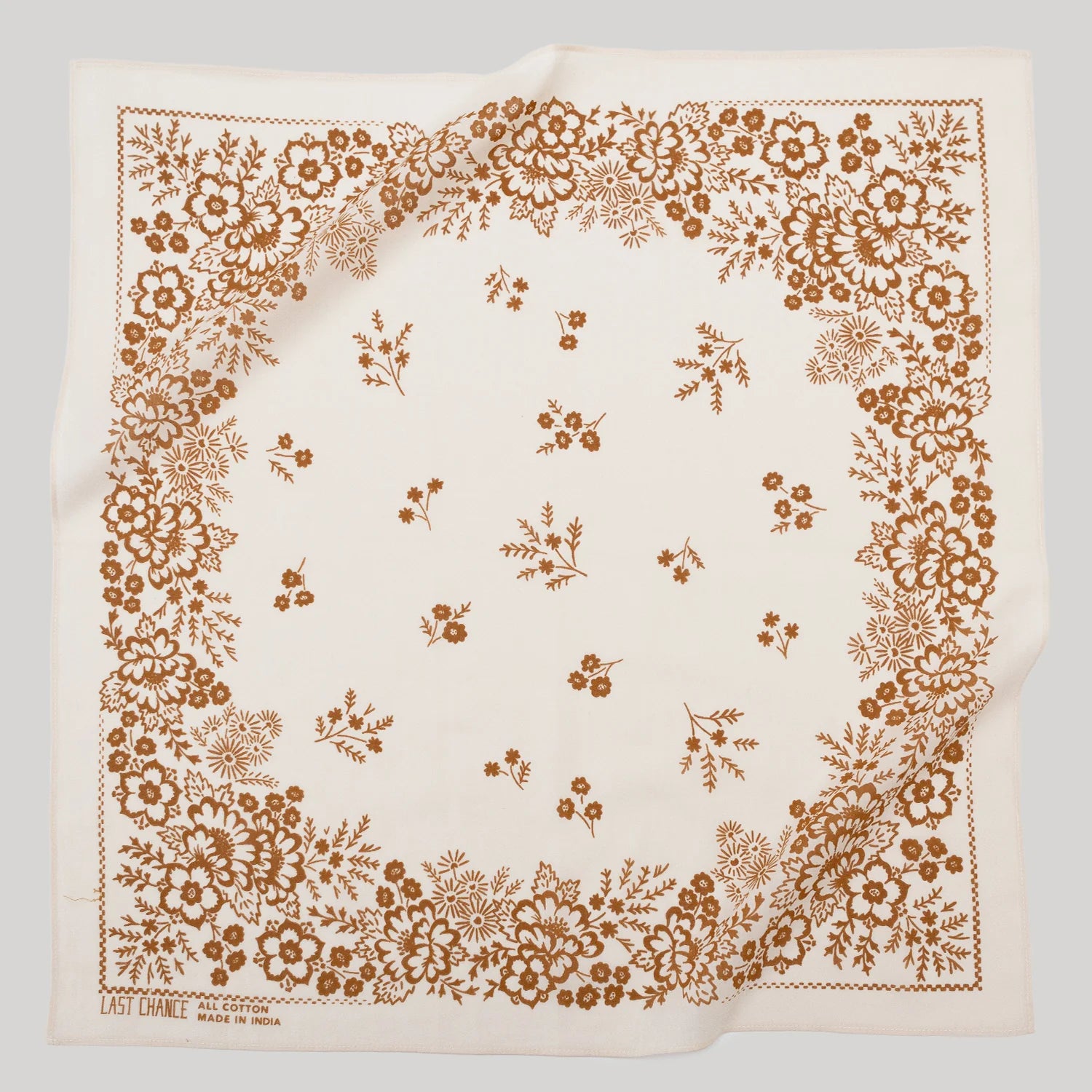 Cotton Bandana in Almond