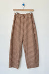 Gingham Arc Pants in Cinnamon