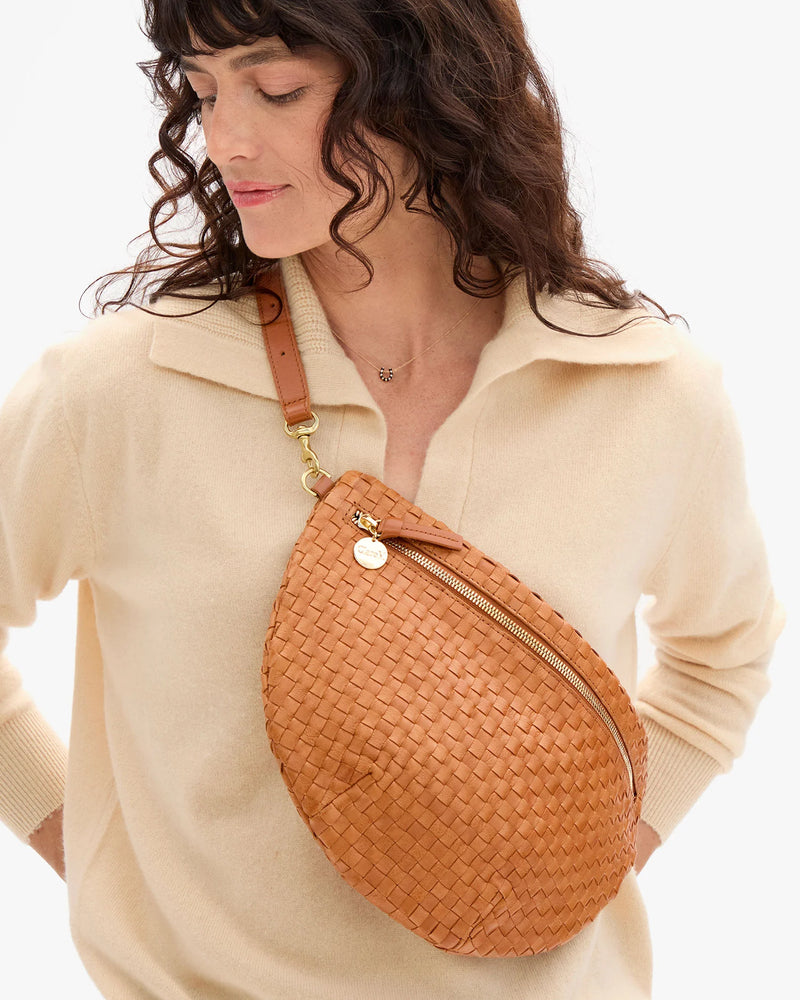 Grande Fanny in Natural Woven Checker