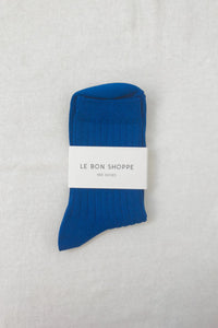 Her Sock in Cobalt