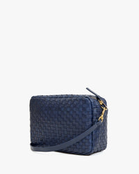 Marisol in Bleu Marine Woven Checker