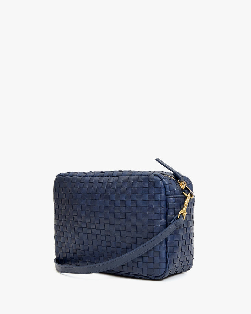 Marisol in Bleu Marine Woven Checker