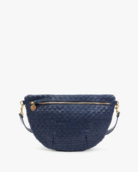 Grande Fanny in Bleu Marine Woven Check