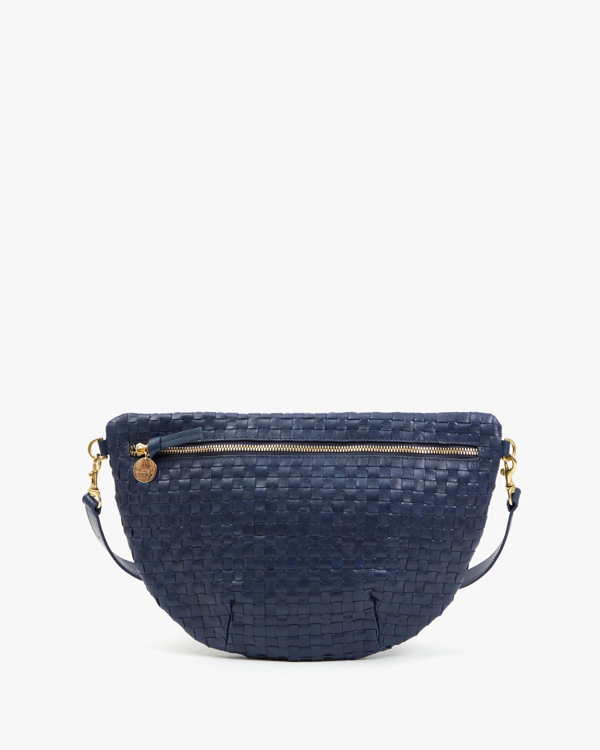 Grande Fanny in Bleu Marine Woven Check