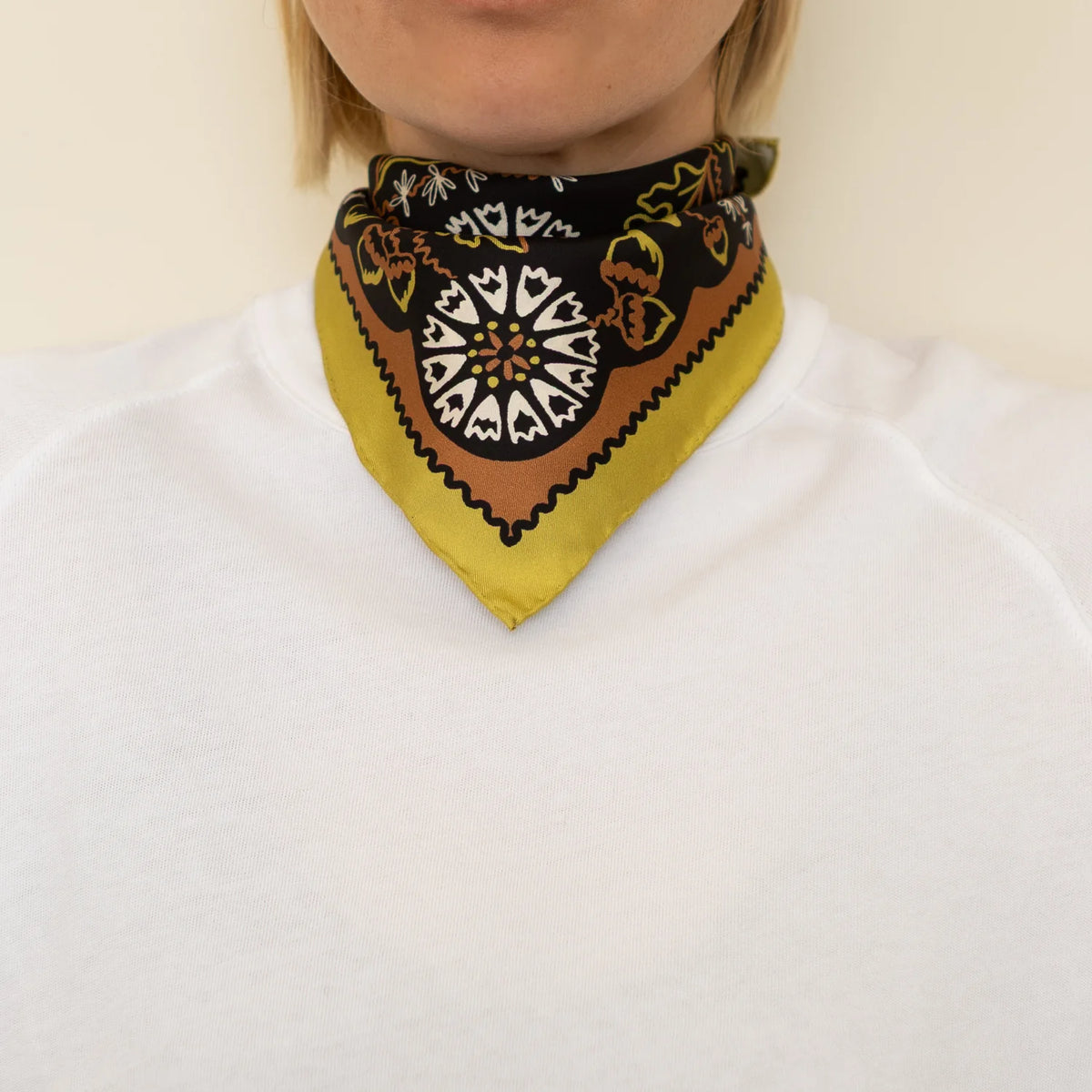 Silk Scarf in Acorn